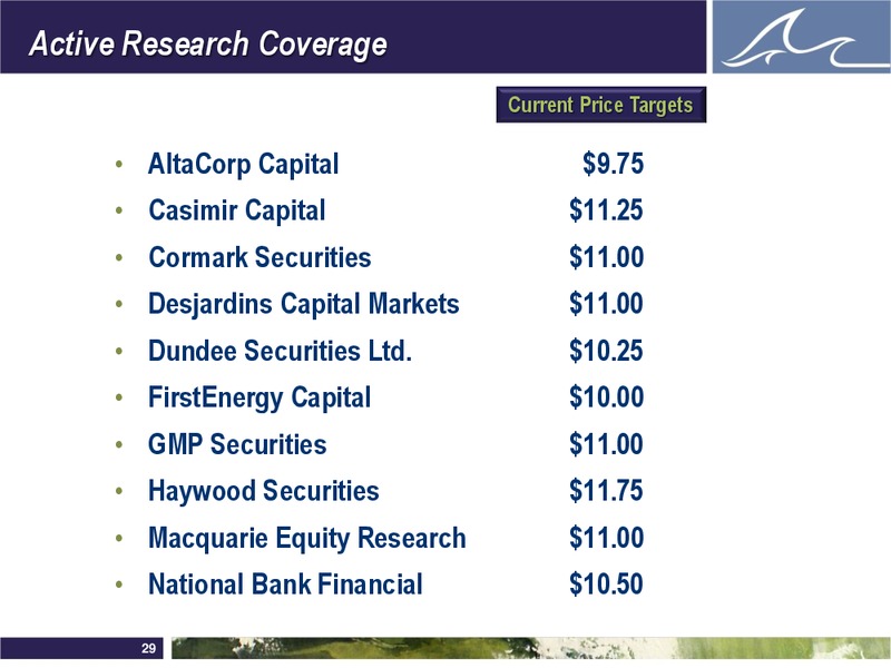 DECEMBER 2011 INVESTOR PRESENTATION – Whitecap Resources Inc. – slide 29