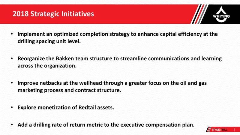 Scotia Howard Weil 2018 Energy Conference – Whiting Petroleum Corp. – slide 3