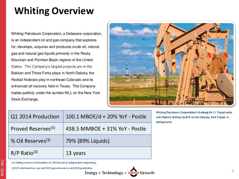Williston Basin Petroleum Conference – Whiting Petroleum Corp. – slide 2
