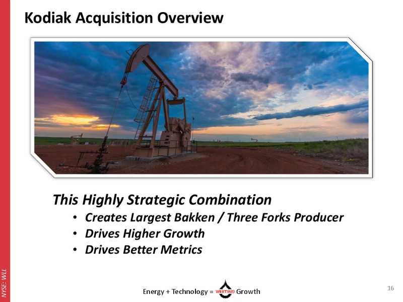 Q3 2014 OPERATIONAL UPDATE – Whiting Petroleum Corp. – slide 15