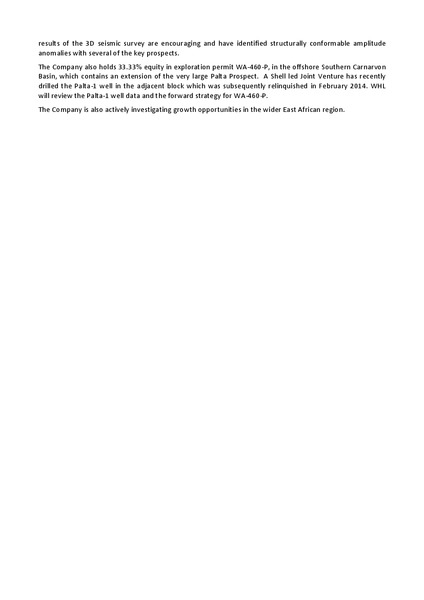 JUNE 2014 INVESTOR PRESENTATION – Whl Energy Ltd. – slide 2