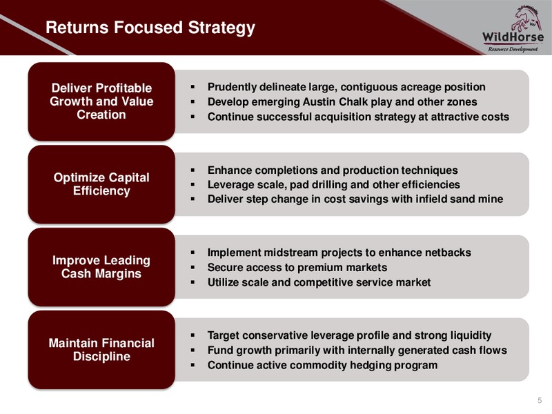August 2018 Enercom Conference – WildHorse Resource Development – slide 4