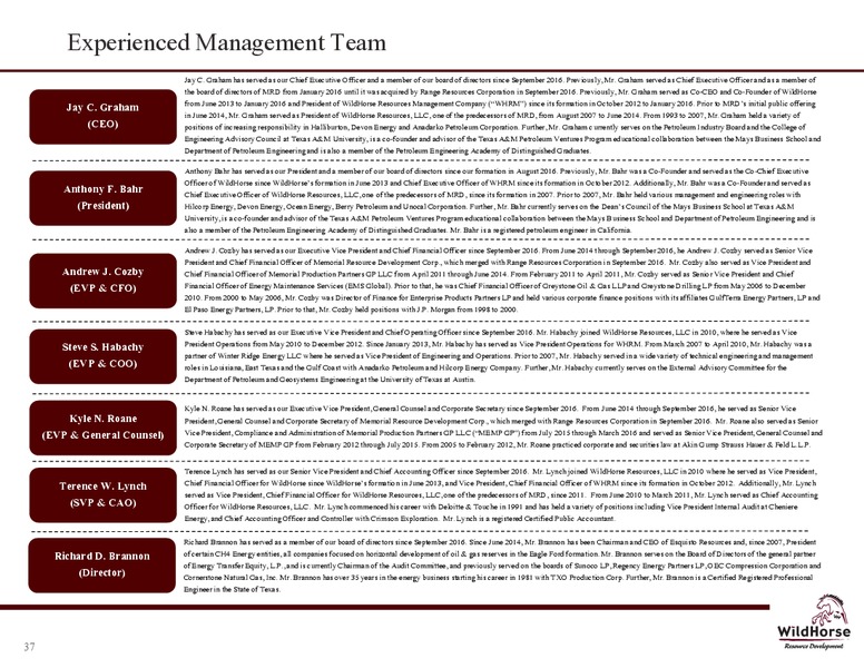 January 2017 Company Presentation – WildHorse Resource Development – slide 36