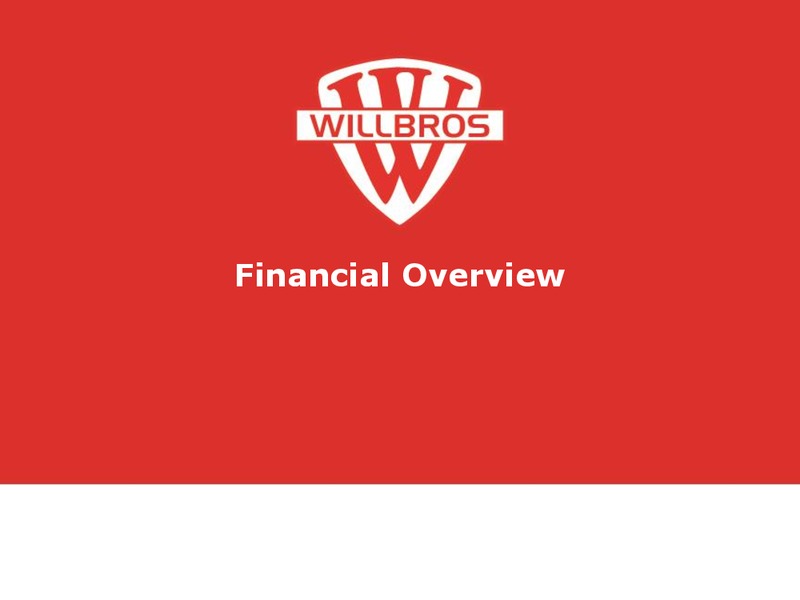 CREDIT SUISSE ENGINEERING & CONSTRUCTION CONFERENCE – Willbros Group, Inc – slide 14