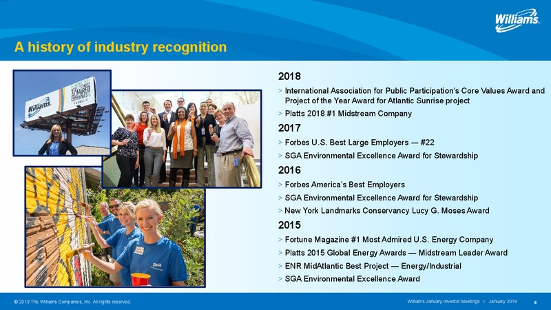 January Investor Meetings – Williams Companies, Inc. – slide 8