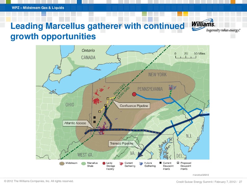CREDIT SUISSE ANNUAL ENERGY SUMMIT 2012 – Williams Companies, Inc. – slide 25