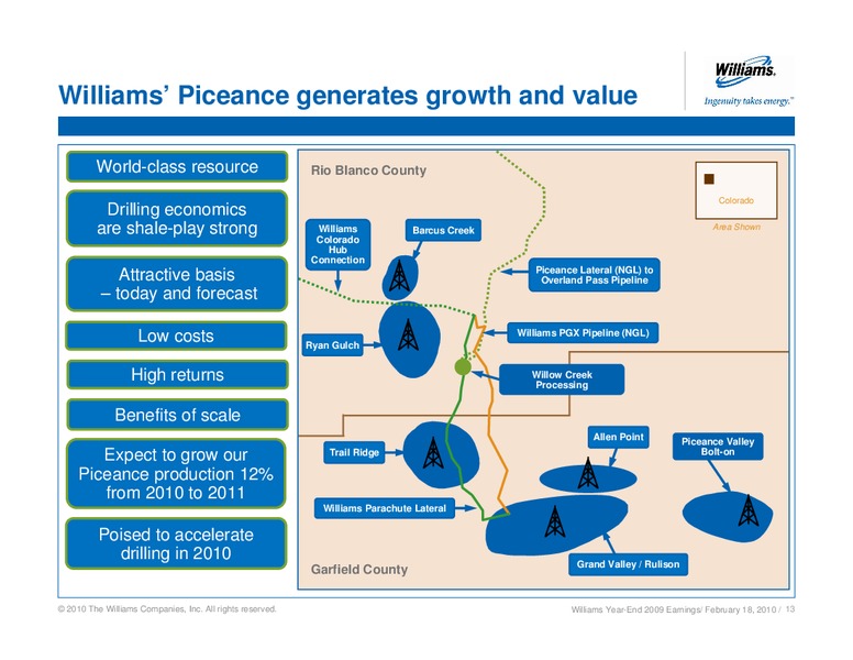 Q4 2009 RESULTS – Williams Companies, Inc. – slide 12