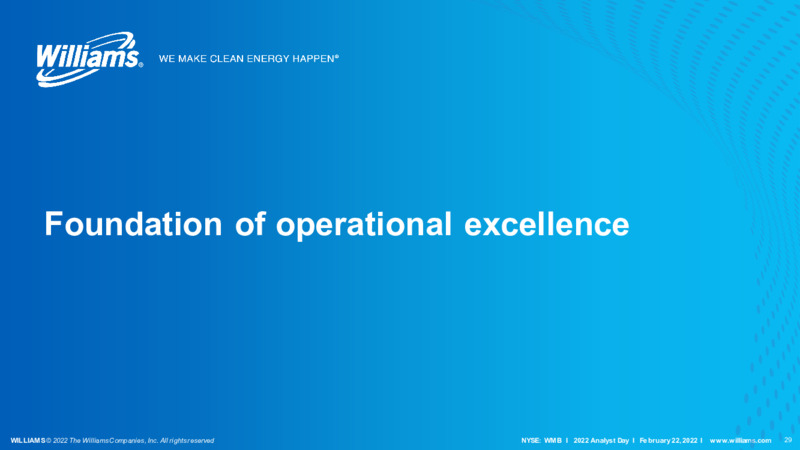 2022 Analyst Day – Williams Companies, Inc. – slide 29