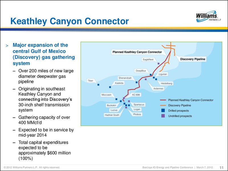 BARCLAYS CAPITAL INVESTMENT GRADE ENERGY AND PIPELINE CONFERENCE – Williams Companies, Inc. – slide 9