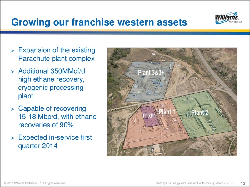 BARCLAYS CAPITAL INVESTMENT GRADE ENERGY AND PIPELINE CONFERENCE – Williams Companies, Inc. – slide 11
