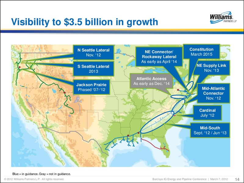 BARCLAYS CAPITAL INVESTMENT GRADE ENERGY AND PIPELINE CONFERENCE – Williams Companies, Inc. – slide 12
