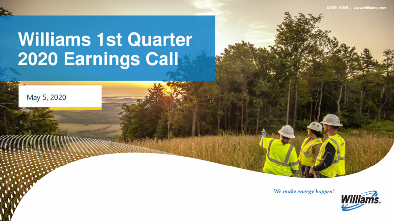 1Q 2020 Earnings Presentation – Williams Companies, Inc. – slide 1