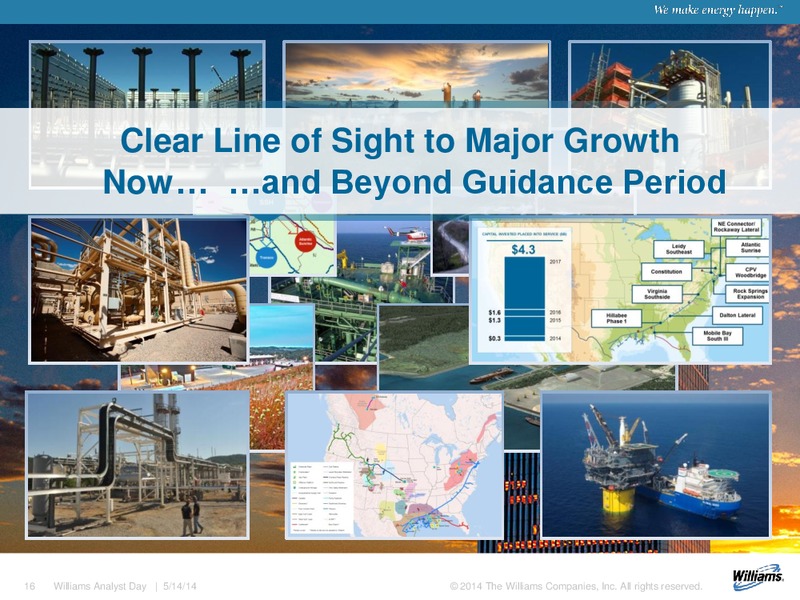 CREDIT SUISSE MLP ENERGY LOGISTICS CONFERENCE – Williams Companies, Inc. – slide 14