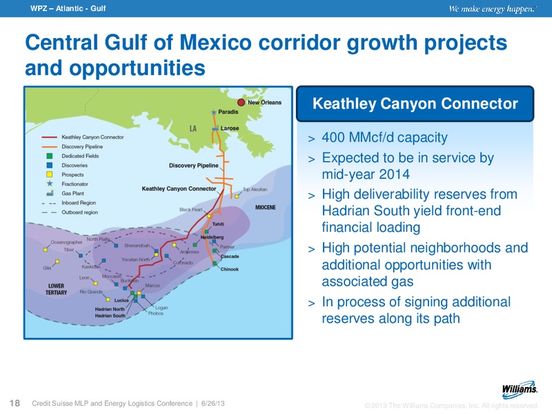 CREDIT SUISSE MLP AND ENERGY LOGISTICS CONFERENCE – Williams Companies, Inc. – slide 16