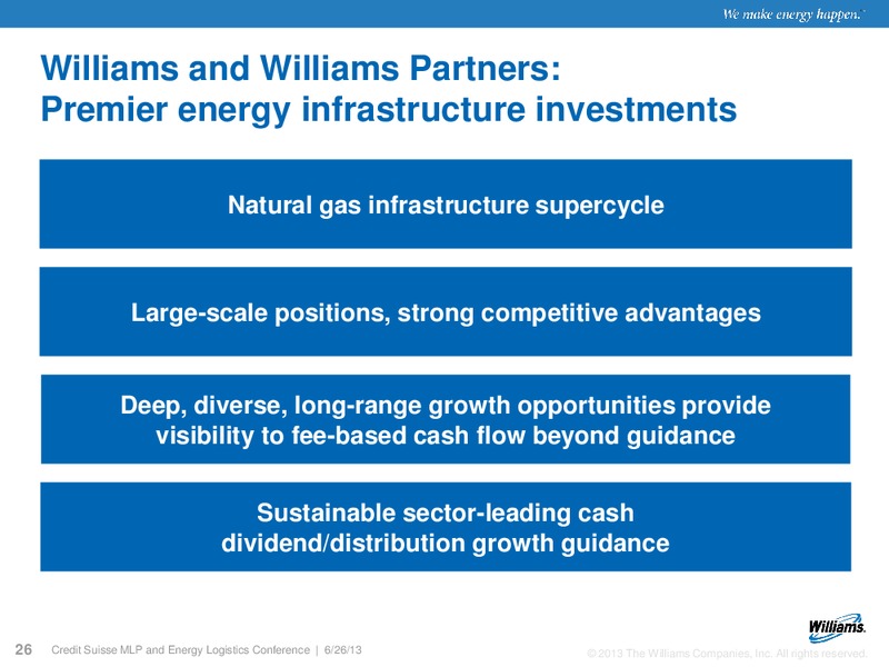 CREDIT SUISSE MLP AND ENERGY LOGISTICS CONFERENCE – Williams Companies, Inc. – slide 24