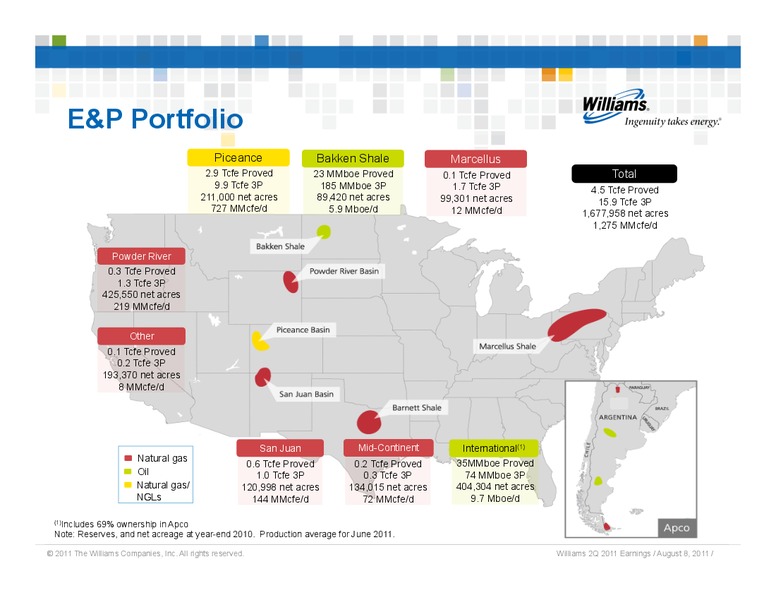 Q2 2011 RESULTS – Williams Companies, Inc. – slide 10