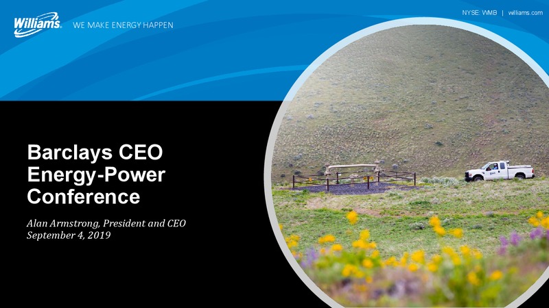 Barclays CEO Energy Power Conference – Williams Companies, Inc. – slide 1