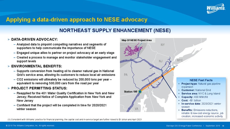 Barclays CEO Energy Power Conference – Williams Companies, Inc. – slide 12
