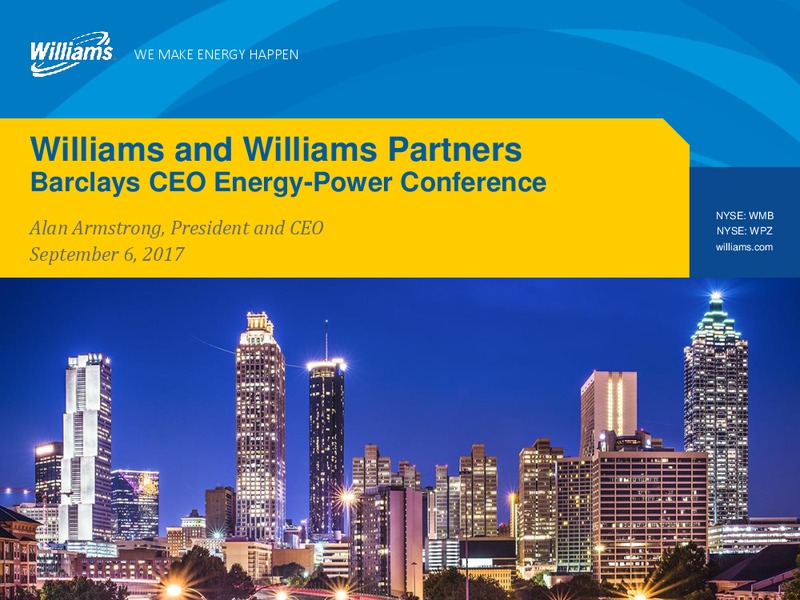 Barclays CEO Energy 2017 Power Conference – Williams Companies, Inc. – slide 1