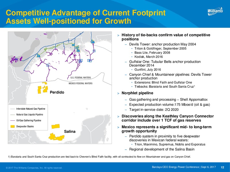 Barclays CEO Energy 2017 Power Conference – Williams Companies, Inc. – slide 12