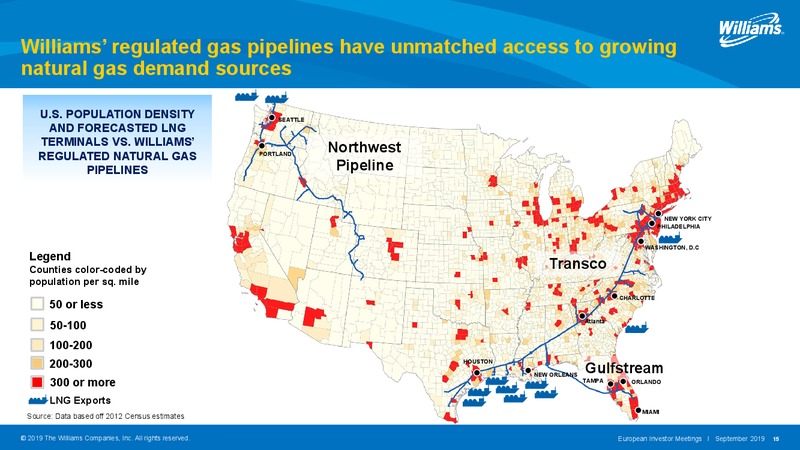 2019 European Investor Meetings – Williams Companies, Inc. – slide 15