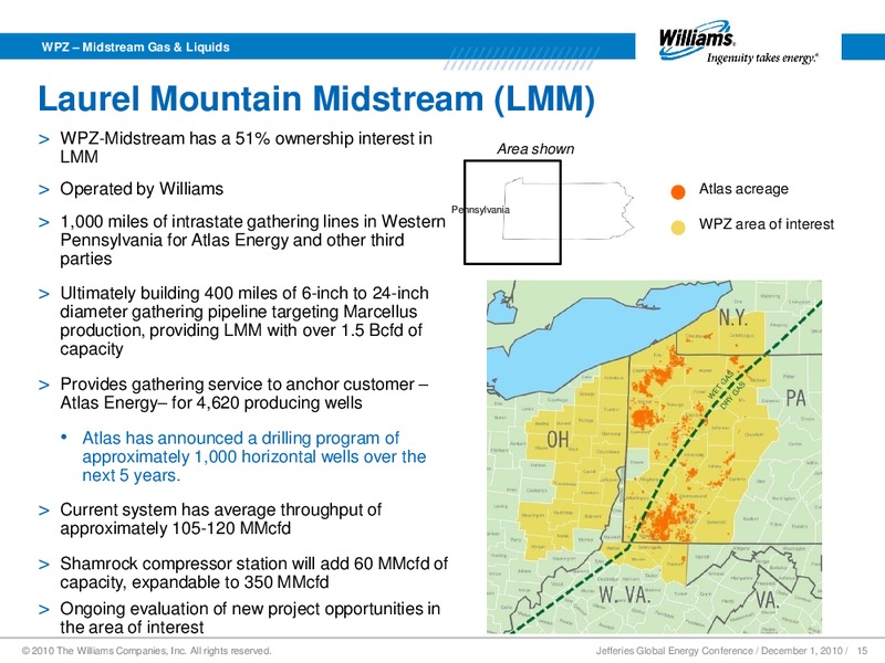 JEFFERIES GLOBAL ENERGY CONFERENCE – Williams Companies, Inc. – slide 13
