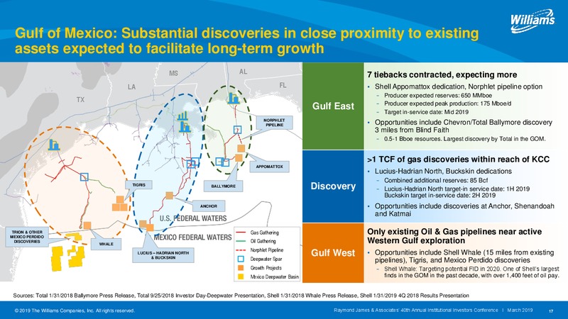 Raymond James and Associates 40th Annual Institutional Investors Conference – Williams Companies, Inc. – slide 17