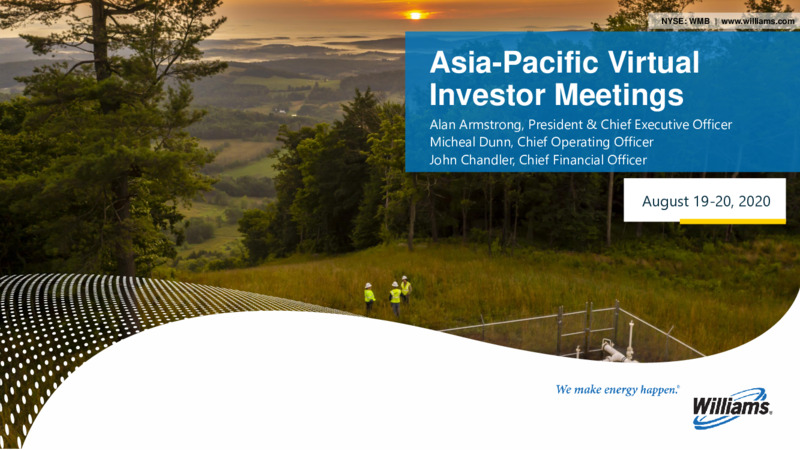 Asia Pacific Virtual Investor Meetings – Williams Companies, Inc. – slide 1