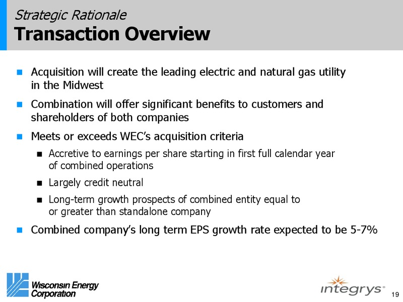 June 2015 Investor Presentation – Wisconsin Energy Corp. – slide 18