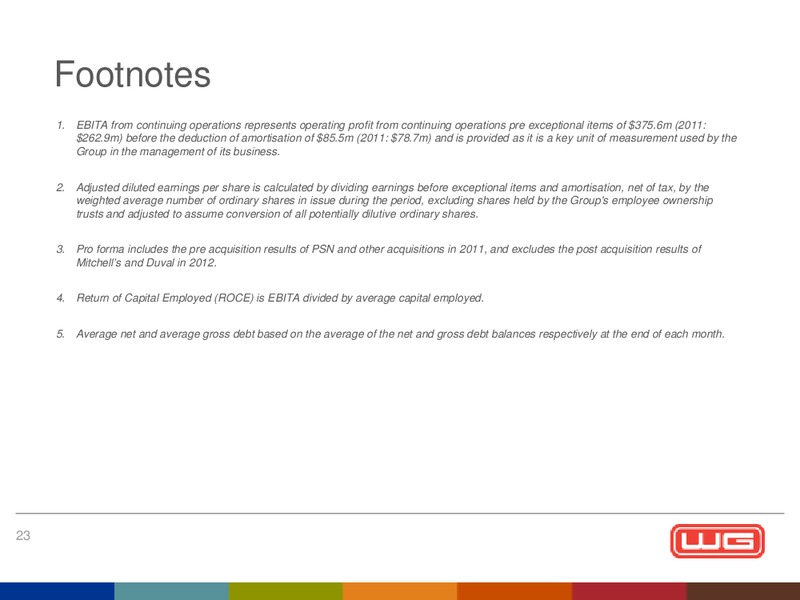 2012 FINAL RESULTS – Wood Group – slide 24
