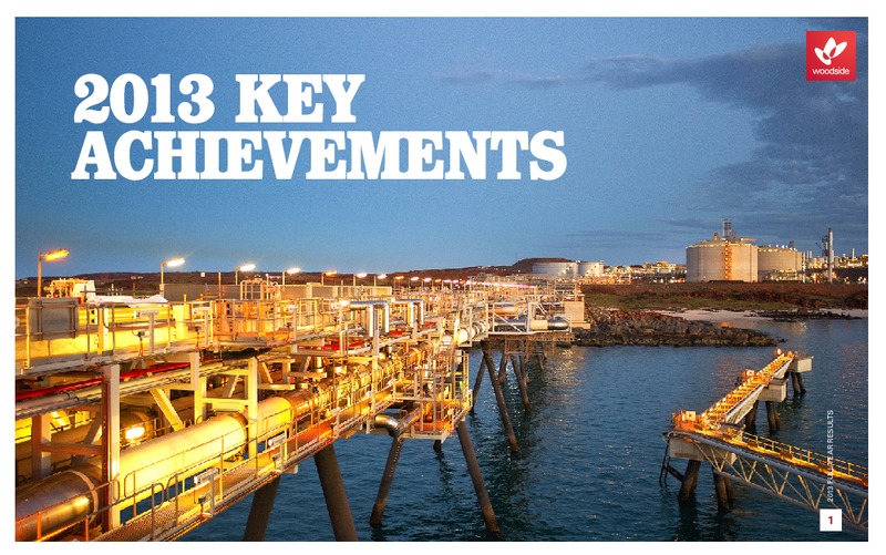 FULL YEAR 2013 RESULTS – Woodside Petroleum Ltd. – slide 2