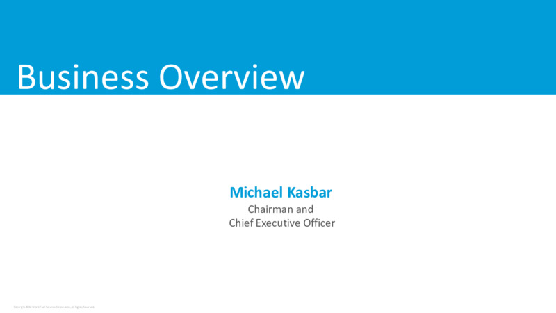 Fourth Quarter & Full Year 2020 Earnings – World Fuel Services Corp. – slide 2