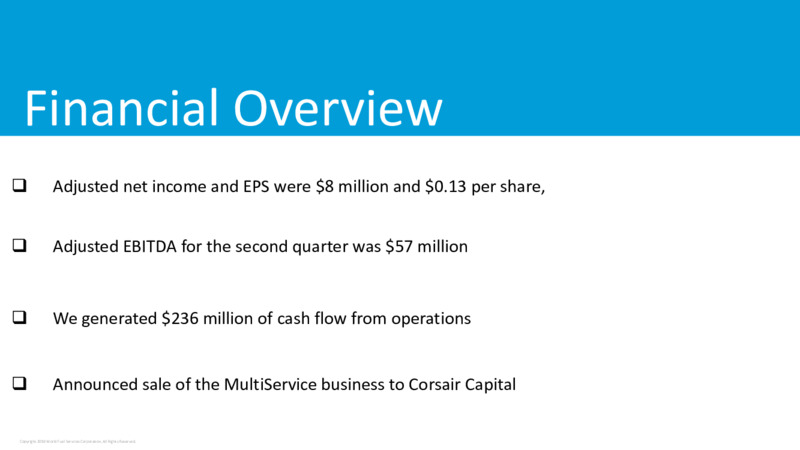 2Q 2020 Earnings Presentation – World Fuel Services Corp. – slide 5