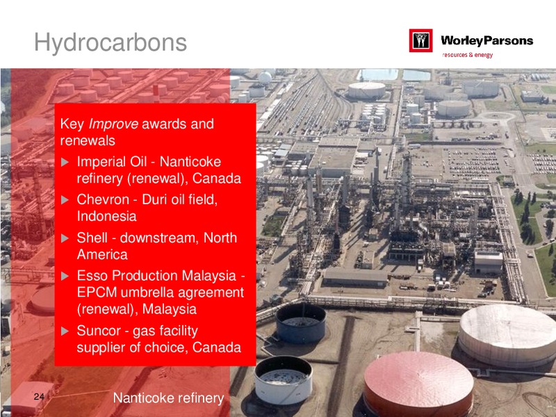 H1 2012 RESULTS – WorleyParsons Limited – slide 24