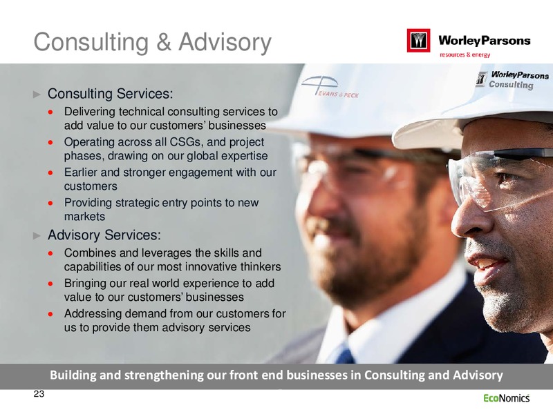 FULL YEAR RESULTS 2013 – WorleyParsons Limited – slide 23