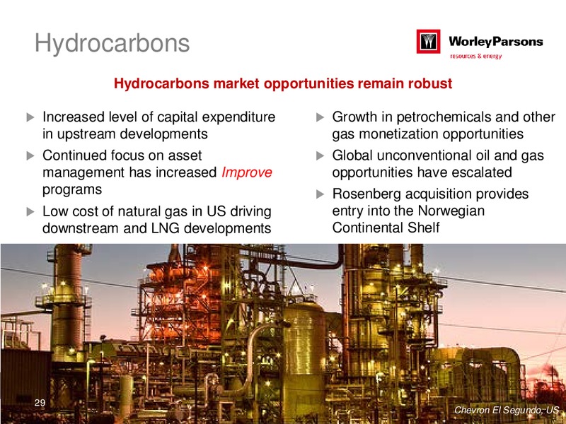 FULL YEAR RESULTS 2013 – WorleyParsons Limited – slide 29
