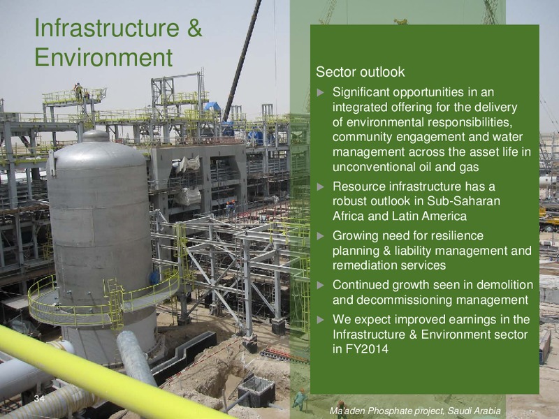 FULL YEAR RESULTS 2013 – WorleyParsons Limited – slide 34