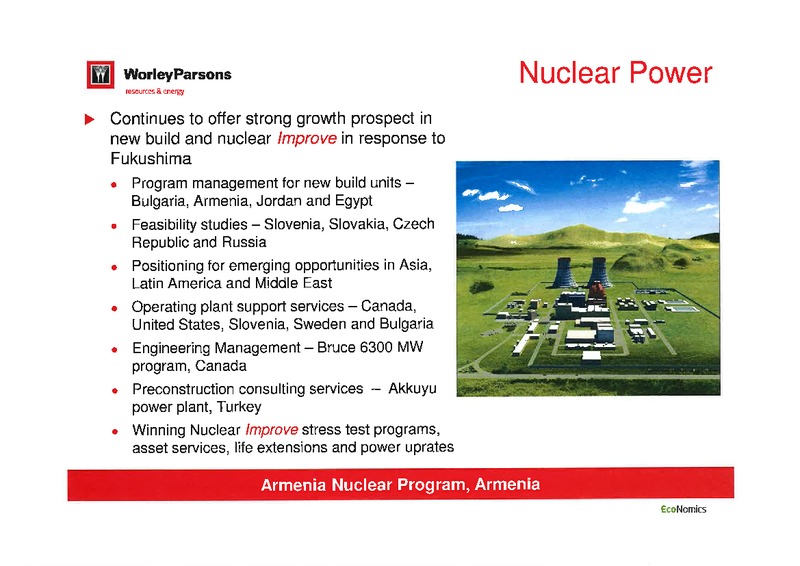 FULL YEAR 2011 EARNINGS CALL – WorleyParsons Limited – slide 35
