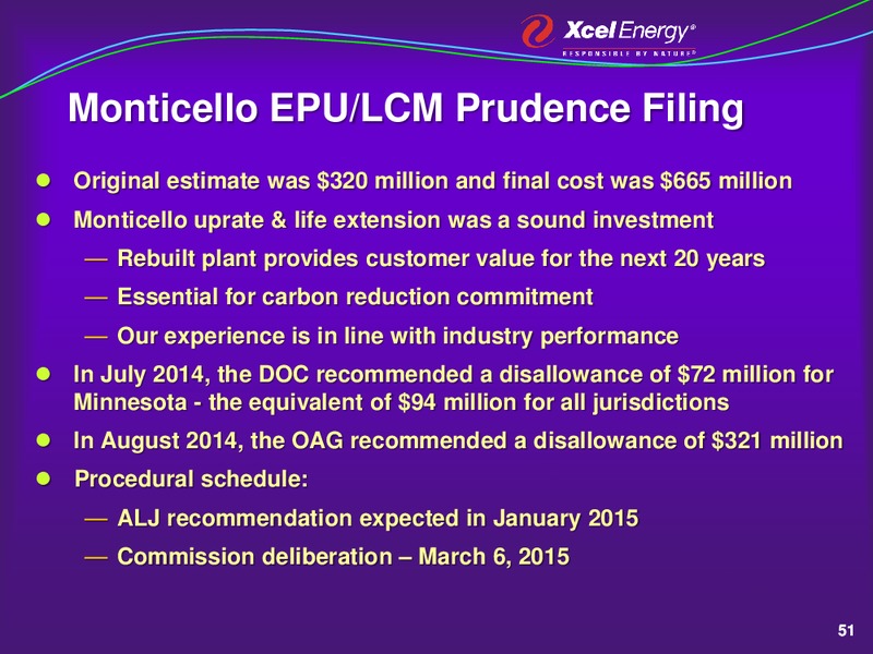 2015 Evercore ISI Conference – Xcel Energy – slide 50
