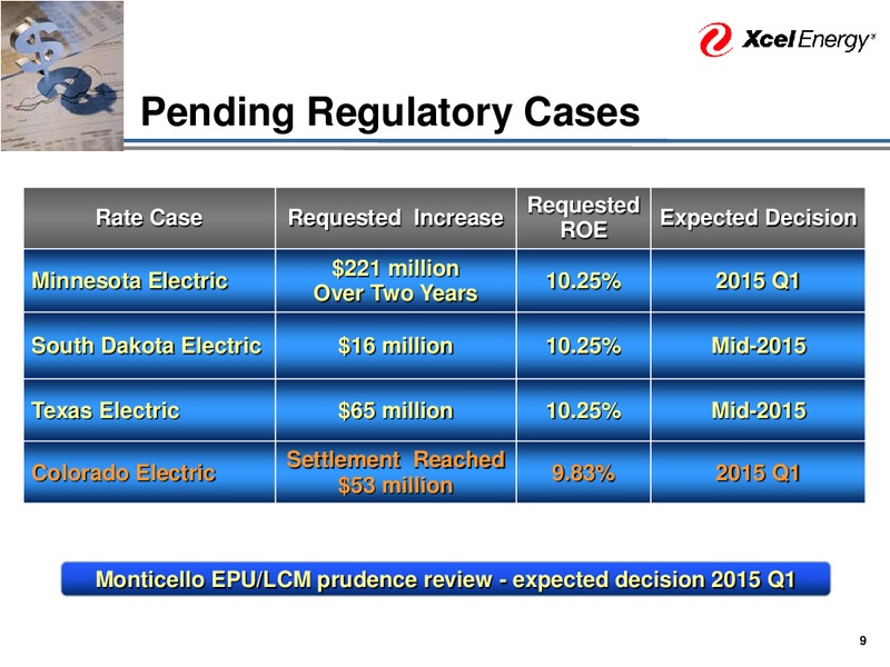 Fourth Quarter 2014 Earnings Release Presentation – Xcel Energy – slide 10