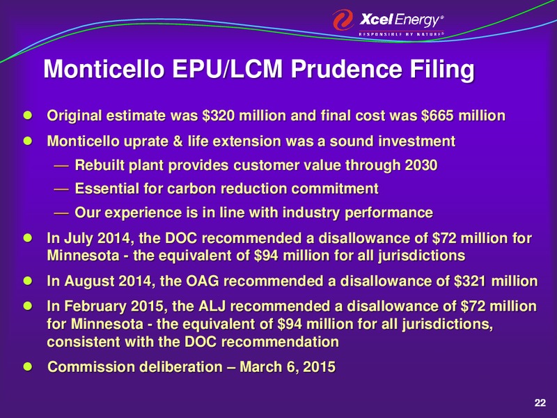 A Strategic Plan for Growth – Xcel Energy – slide 21
