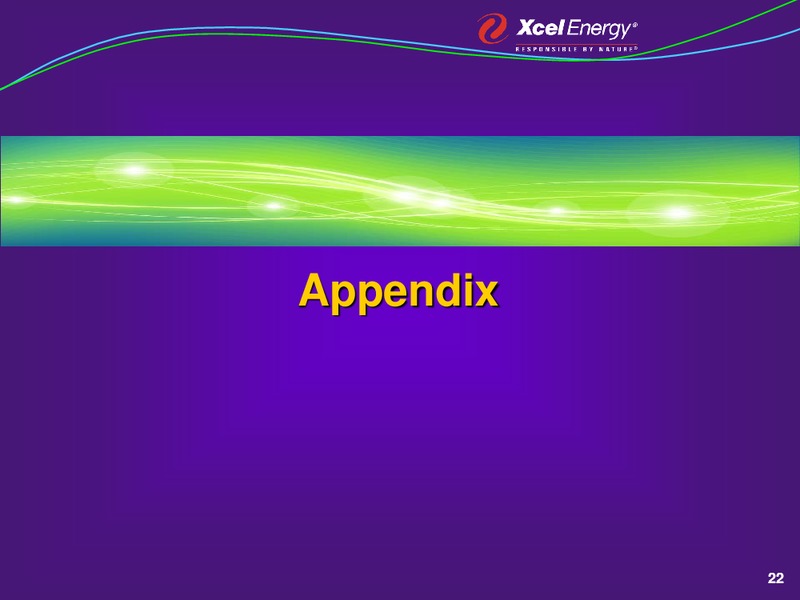 Investor Meetings – Xcel Energy – slide 21