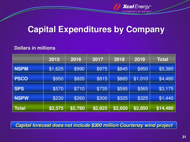 AGA FINANCIAL CONFERENCE – Xcel Energy – slide 30