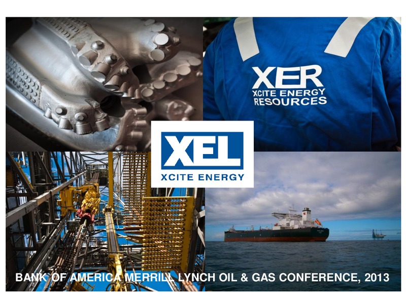 Corporate Presentation – Xcite Energy Ltd. – slide 1