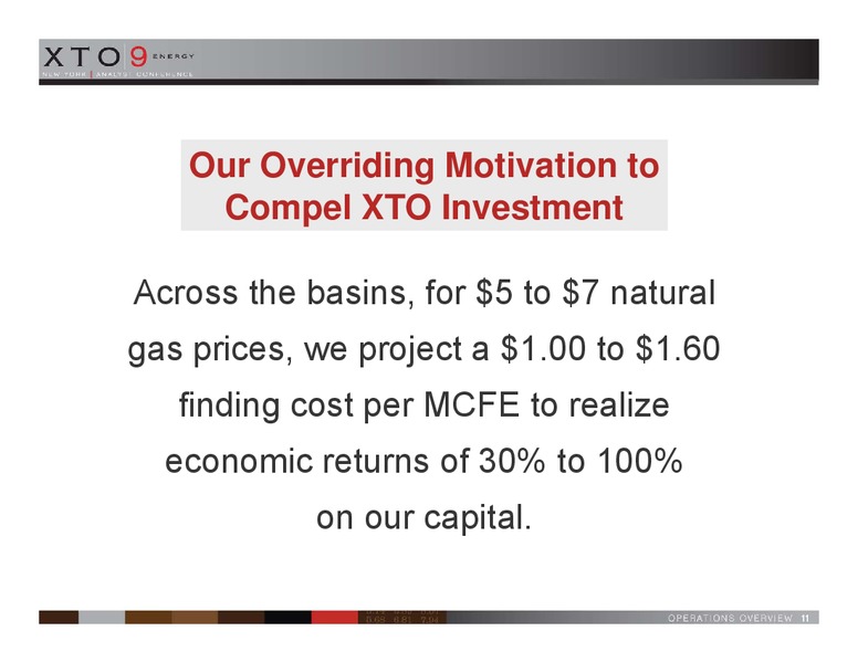 OPERATIONS OVERVIEW – XTO Energy Inc. – slide 11