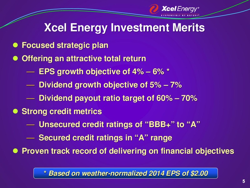 June 2015 Investor Presentation – Xcel Energy – slide 4