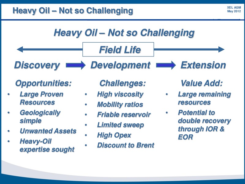 MAY 2012 ANNUAL GENERAL MEETING – Xcite Energy Ltd. – slide 6