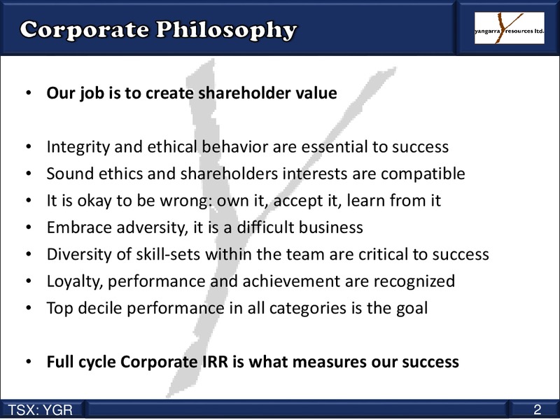 Corporate Presentation – Yangarra Resources Ltd. – slide 2