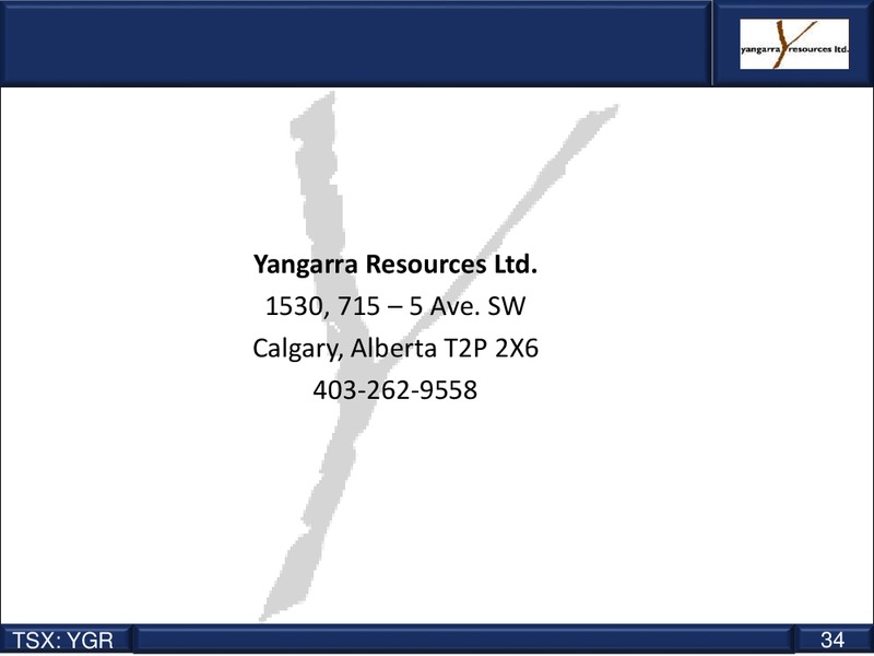 Coporate Presentation – Yangarra Resources Ltd. – slide 32