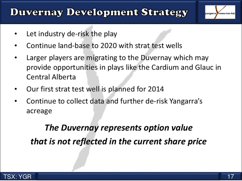 Coporate Presentation – Yangarra Resources Ltd. – slide 17